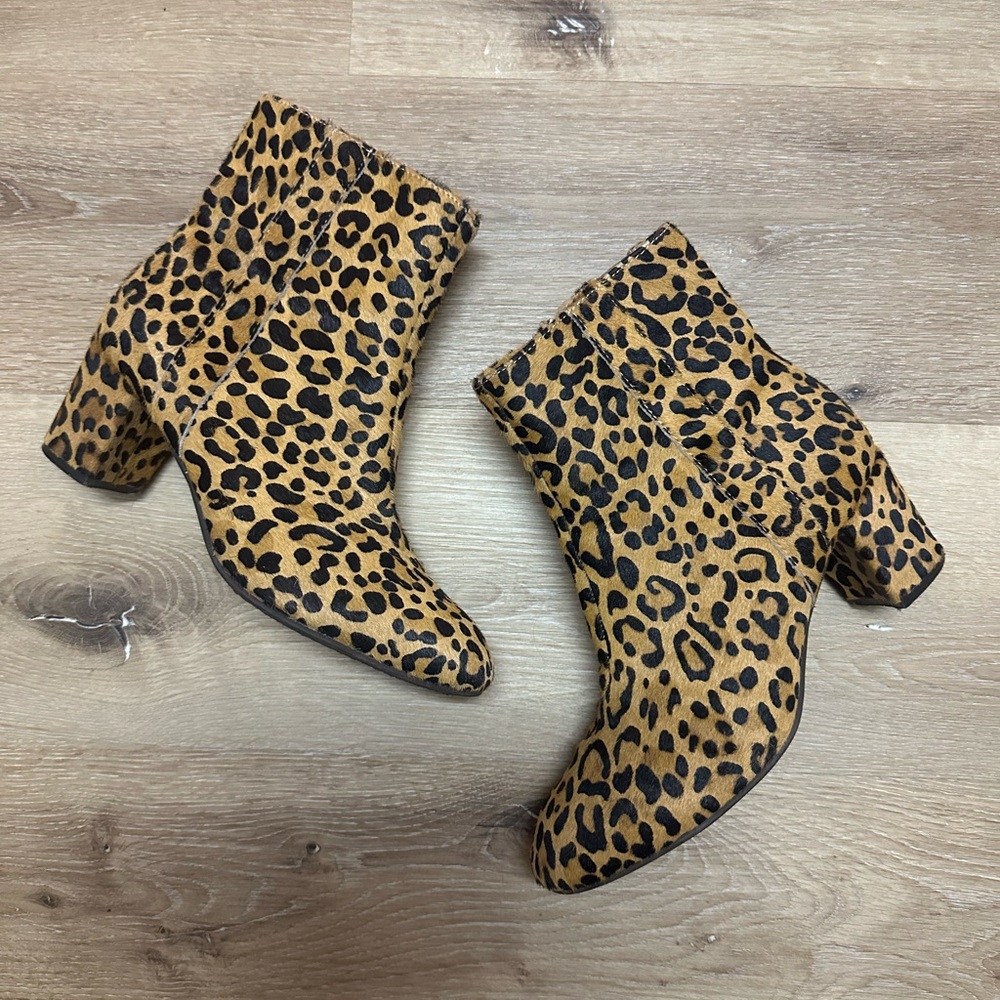 Cheetah Print Fur Booties